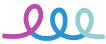 purple and blue loops