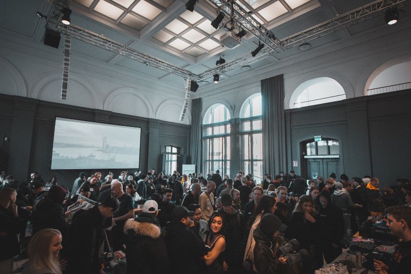 a membership drive where a presentation is being given