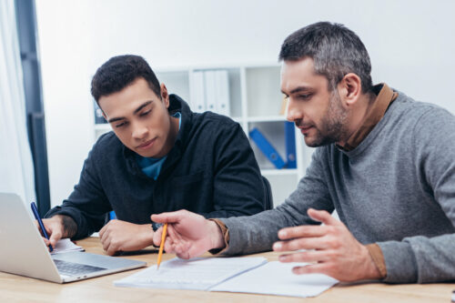 Association professional mentoring another member