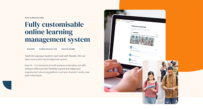 Moodle LMS is a wonderful option for K-12 and higher education learning, as well as vocational training.