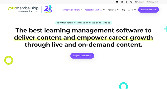 YourMembership Learning is learning management software that promotes education and community among members.
