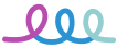 purple and blue loops