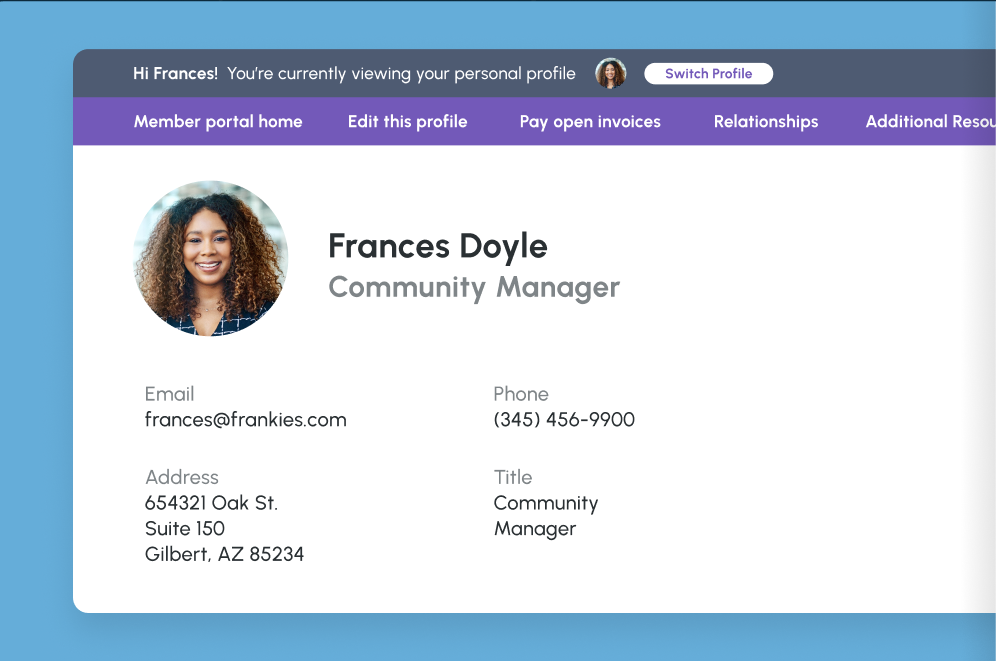 Member portals